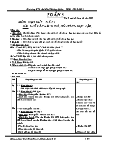 Giáo án Lớp 1 - Tuần 5 - Võ Thị Thuý Minh - Trường TH Lê Thị Hồng Gấm