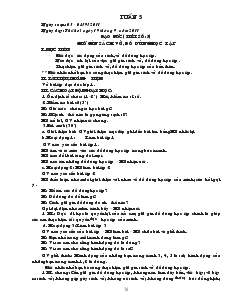 Giáo án Lớp 1 - Tuần 5