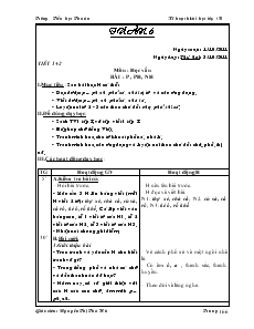 Giáo án Lớp 1 - Tuần 6 - Nguyễn Thị Thu Hà - Trường Tiểu học Thuân