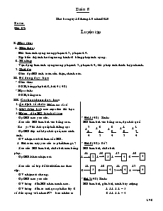 Giáo án Lớp 1 - Tuần 8