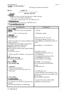 Giáo án Lớp 1 - Tuần 9 - Phạm Thị Anh - Trường TH Hứa Tạo