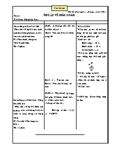 Giáo án Lớp 2 - Tuần 18