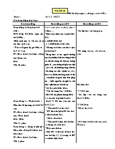 Giáo án Lớp 2 - Tuần 30