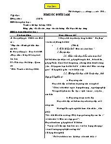 Giáo án Lớp 2 - Tuần 4