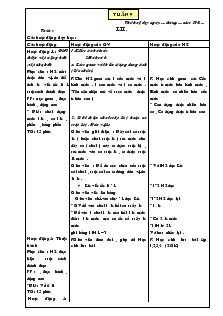 Giáo án Lớp 2 - Tuần 9