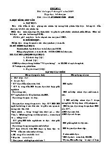 Giáo án Lớp 3 - Tuần 12