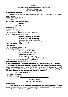 Giáo án Lớp 3 - Tuần 18