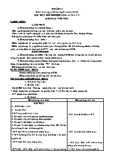 Giáo án Lớp 3 - Tuần 24