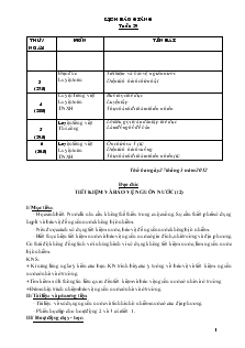 Giáo án Lớp 3 - Tuần 28