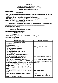 Giáo án Lớp 3 - Tuần 32