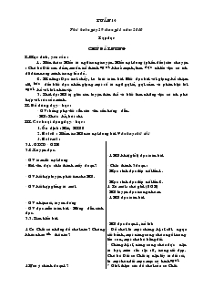 Giáo án Lớp 4 - Tuần 14 - Ngọc Hùng Thắng