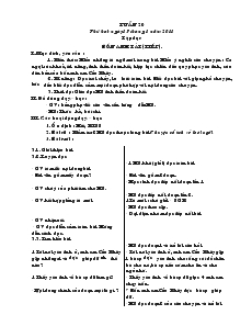 Giáo án Lớp 4 - Tuần 20 - Ngọc Hùng Thắng