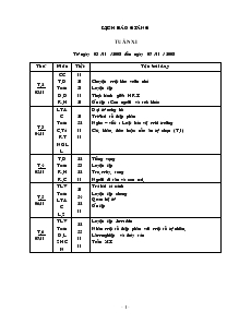 Giáo án Lớp 5 - Tuần 11