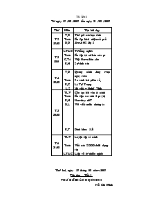 Giáo Án Lớp 5 - Tuần 1