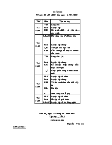 Giáo án Lớp 5 - Tuần 3