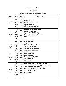 Giáo án Lớp 5 - Tuần 8