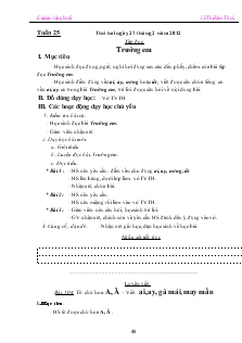 Giáo Án Tăng Buổi Lớp 1 - Tuần 25 - Lê Thị Kim Thúy