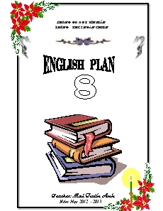 Bìa Giáo án English plan 8
