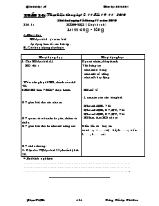 Giáo án Lớp 1 - Tuần 14 - Phạm Thị Hà - Trường Tiểu học Thái Sơn