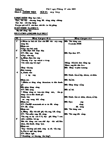 Giáo Án Lớp 1 - Tuần 14