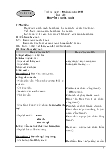 Giáo Án Lớp 1 - Tuần 23 đến Tuần 24