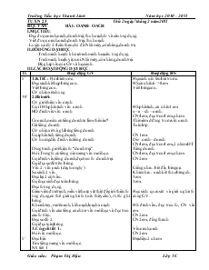 Giáo Án Lớp 1 - Tuần 23 - Phạm Thị Hậu - Trường Tiểu học Thanh Lĩnh