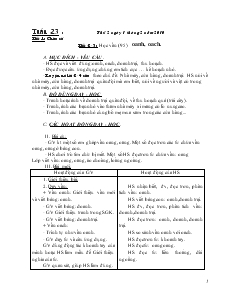 Giáo Án Lớp 1 - Tuần 23