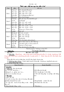 Giáo Án Lớp 1 - Tuần 24