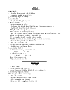 Giáo Án Lớp 1 - Tuần 27