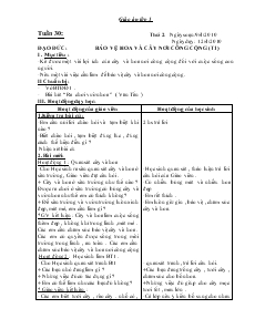 Giáo Án Lớp 1 - Tuần 30