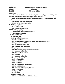 Giáo Án Lớp 1 - Tuần 30