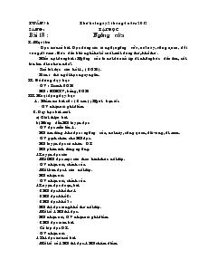 Giáo Án Lớp 1 - Tuần 31