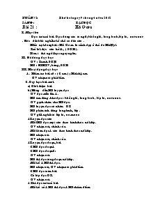 Giáo Án Lớp 1 - Tuần 32