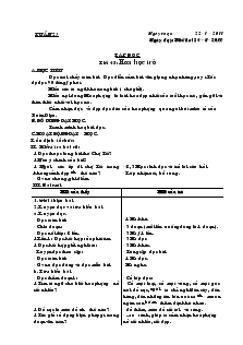 Giáo án Lớp 4 - Tuần 23