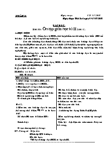 Giáo án Lớp 4 - Tuần 28