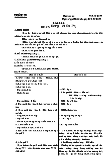 Giáo án Lớp 4 - Tuần 29