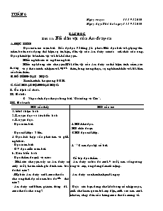 Giáo án Lớp 4 - Tuần 6