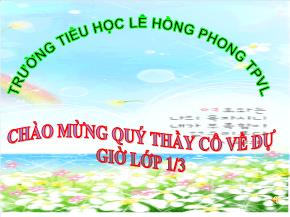 Giáo Án Toán Lớp 1: Luyện Tập Chung - Nguyễn Thị Cúc Hoa
