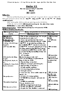 Kế hoach bài dạy lớp 1 - Tuần 32 - Trường Tiểu học Gia Phú - huyện Gia Viễn- Tỉnh Ninh Bình