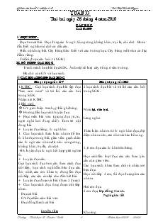 Giáo án buổi 1 Lớp 1A - Tuần 33 - Vũ Thị Bích Ngọc - Trường Tiểu học B Xuân Vinh