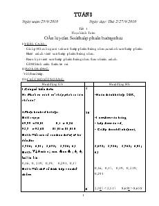 Giáo án Buổi chiều lớp 5 - Tuần 8