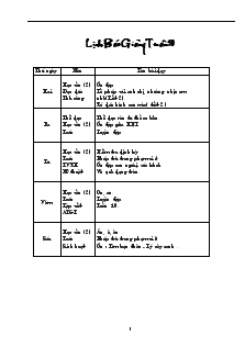 Giáo án Lớp 1 - Tuần 10