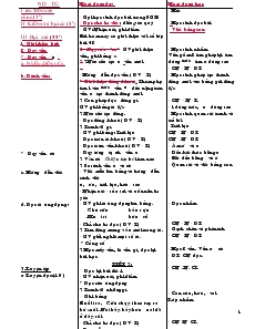 Giáo án Lớp 1 - Tuần 11