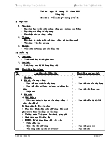 Giáo án Lớp 1 - Tuần 13 - Trần Thị Thanh Hảo - Trường Tiểu Học Trần Quốc Toản