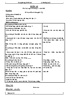 Giáo án Lớp 1 - Tuần 15 - Lê Thị Hồng Tuyết - Trường TH Nguyễn Viết Xuân