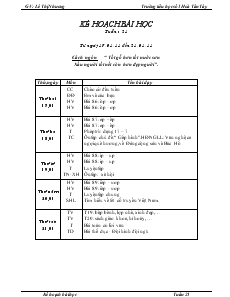 Giáo án Lớp 1 - Tuần 21 - Lê Thị Nhương - Trường tiểu học số 1 Hoà Tân Tây