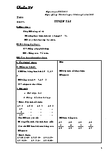 Giáo án Lớp 1 - Tuần 21