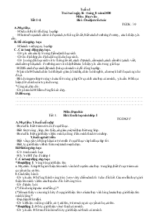 Giáo án Lớp 1 - Tuần 23