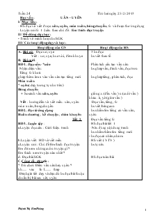 Giáo án Lớp 1 - Tuần 24 - Huỳnh Thị Kim Hoàng