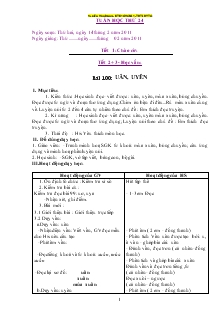 Giáo án Lớp 1 - Tuần 24 - Nguyễn Văn Dũng